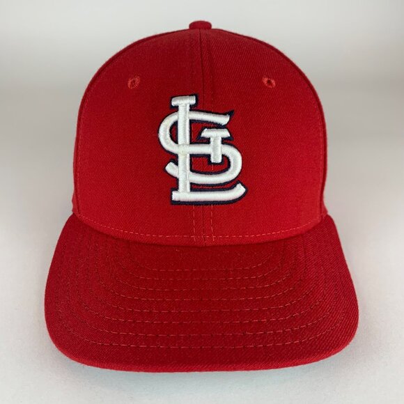 St Louis Cardinals MLB Red New Era 59Fifty Fitted Hat No Side NE Logo Mens 7 1/4 - Picture 2 of 6